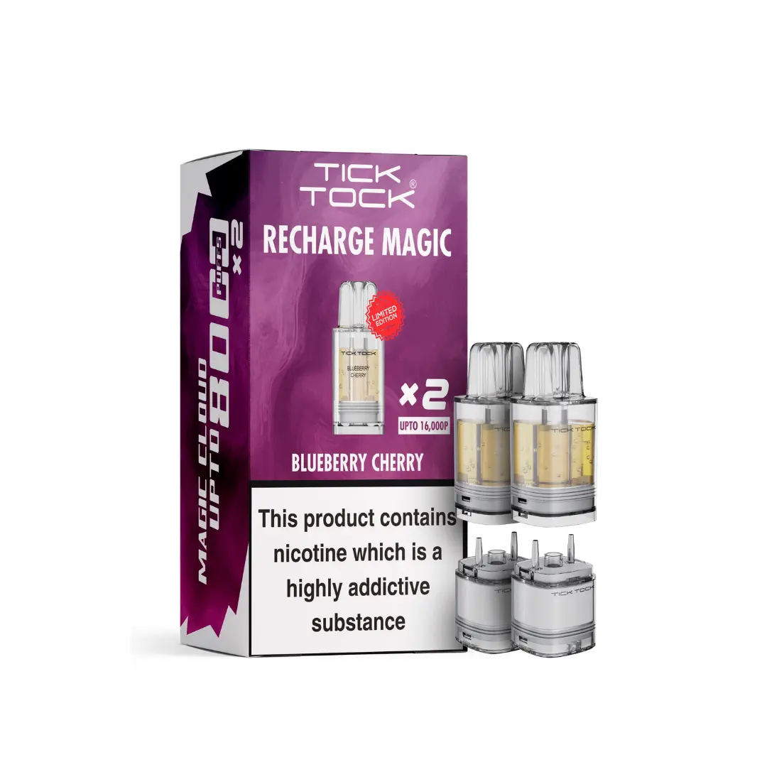 Tick Tock Magic 8000 Blueberry Cherry Refill Pods