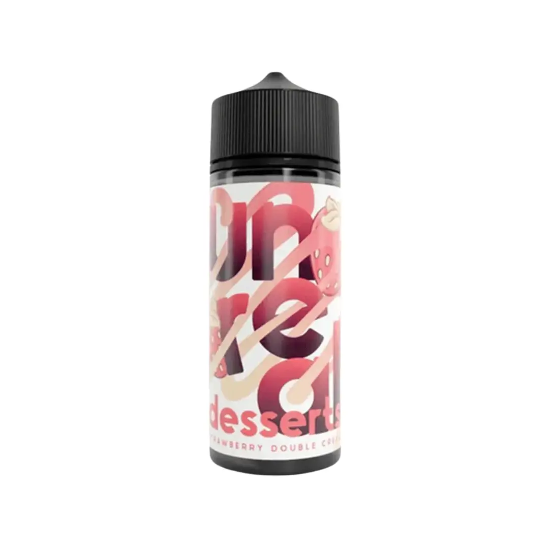Unreal Desserts Strawberry Double Cream 100ml E-liquid