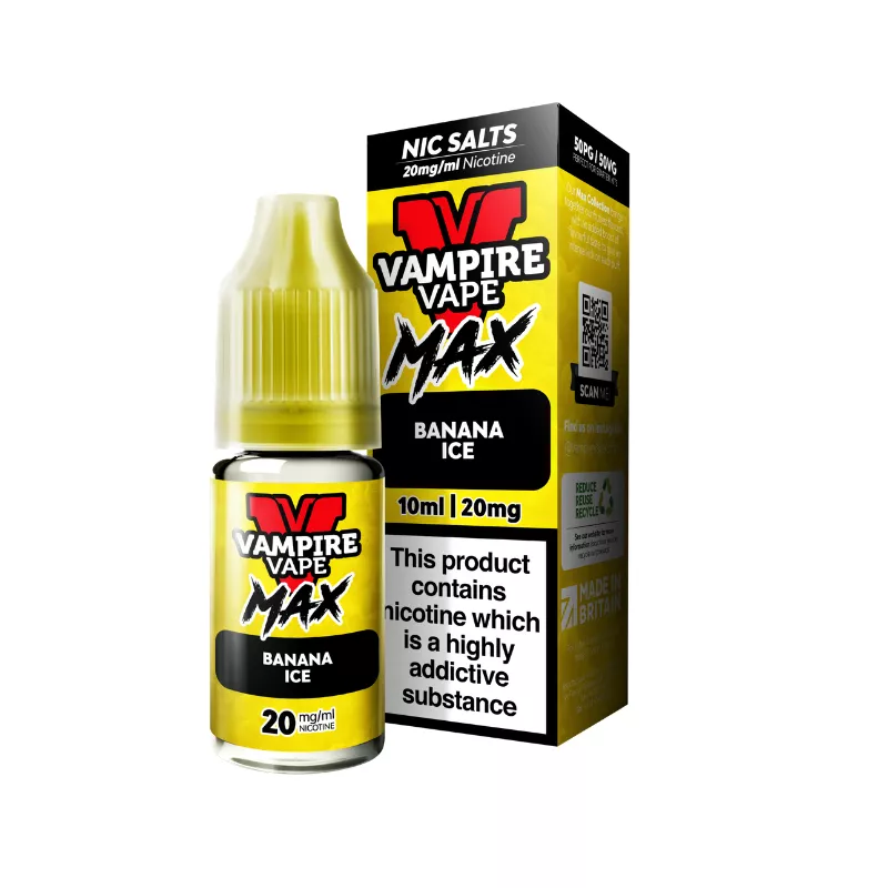 Vampire Vape MAX Banana Ice 10ml Nic Salt