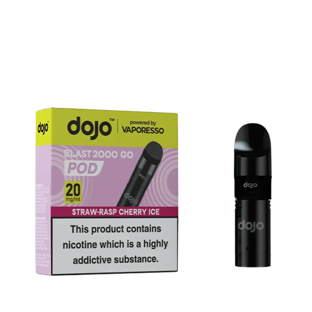Vaporesso Dojo Blast 2000 Go Strawberry Raspberry Cherry Ice Prefilled Pods