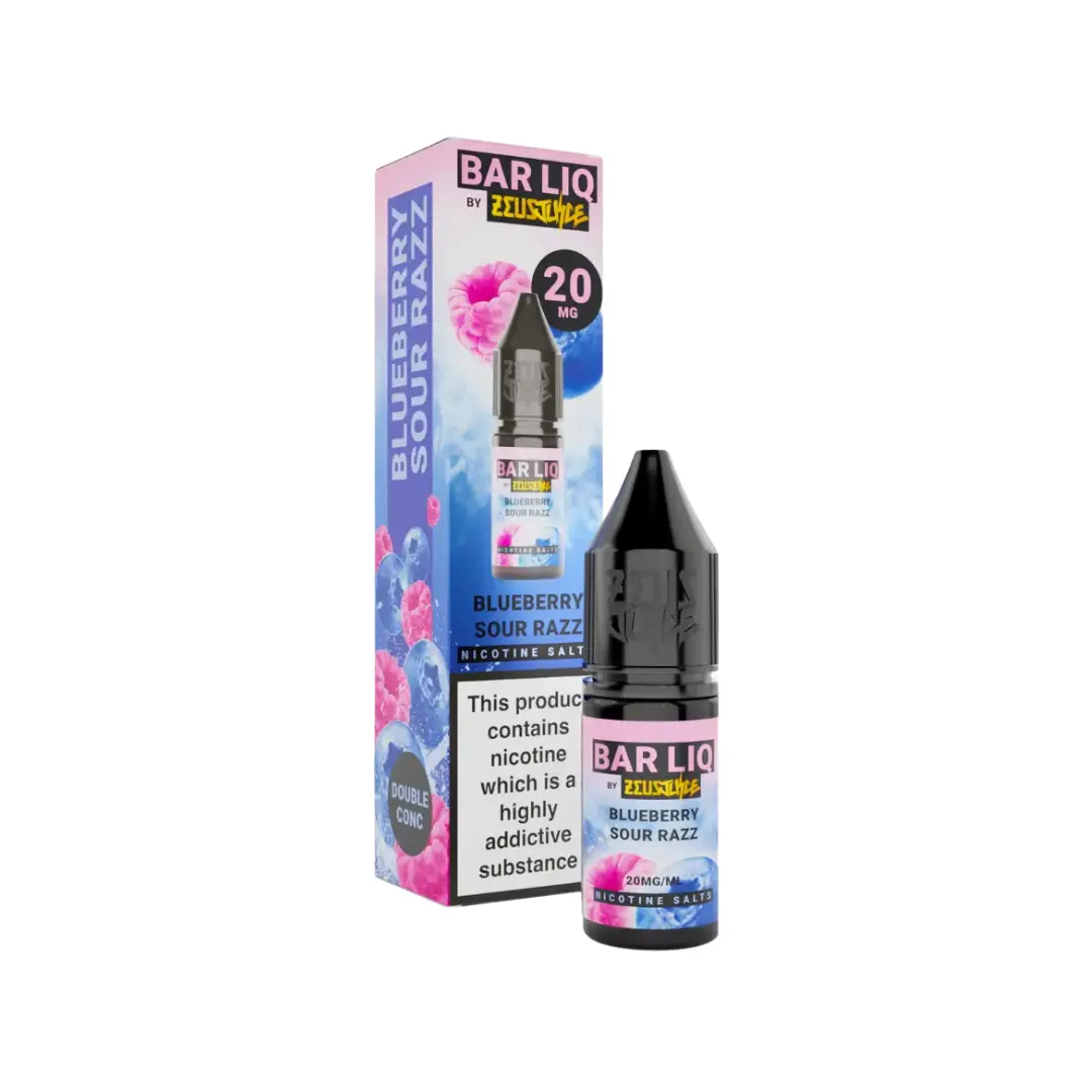 Zeus Juice Bar Liq Blueberry Sour Razz 10ml Nic Salt
